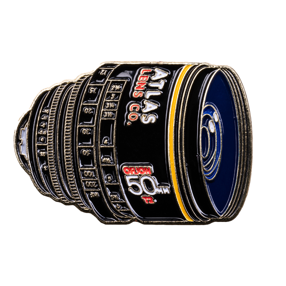 Atlas Lens Co. Orion 50mm Pin by Film Pin Society